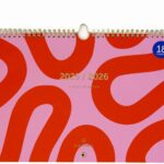 A-Journal 18 months Family Planner Flow Pink