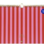 Fabrique 18 Months Family Planner 2025/2026 – Stripes Pink