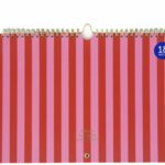 Fabrique 18 Months Family Planner 2025/2026 – Stripes Pink