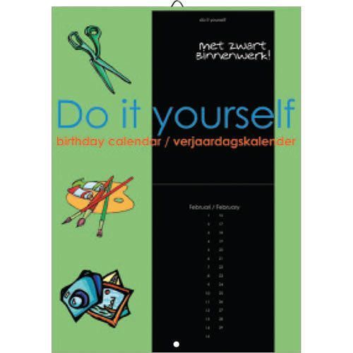 Do it Yourself verjaardagskalender – Black A4 (1)