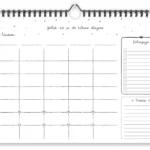 Fyllbooks Familieplanner A4 Zwart Wit (3)