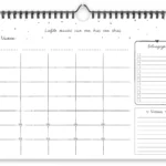 Fyllbooks Familieplanner A4 Zwart Wit (4)