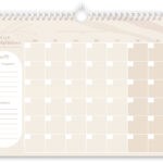 Fyllbooks Mijn Maandplanner A4 Datumloos Beige (5)
