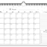 Fyllbooks Mijn Maandplanner A4 Datumloos Zwart Wit (2)