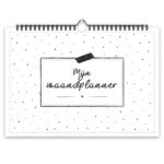 Fyllbooks Mijn Maandplanner A4 Datumloos Zwart Wit (3)