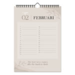 Fyllbooks Verjaardagskalender Beige (5)