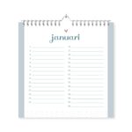 Fyllbooks-Verjaardagskalender-Terracotta-januari-scaled