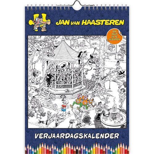Jan van Haasteren Kleurplaten Verjaardagskalender A4 (1)