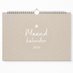 Maandkalender 2026 Voorkant