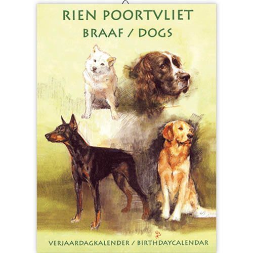 Rien Poortvliet Verjaardagskalender Honden A4 (1)