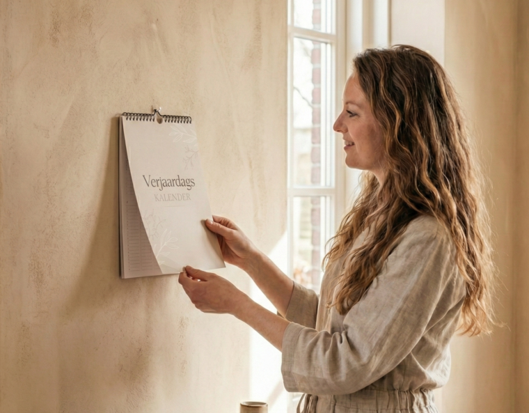 Verjaardagskalender Beige