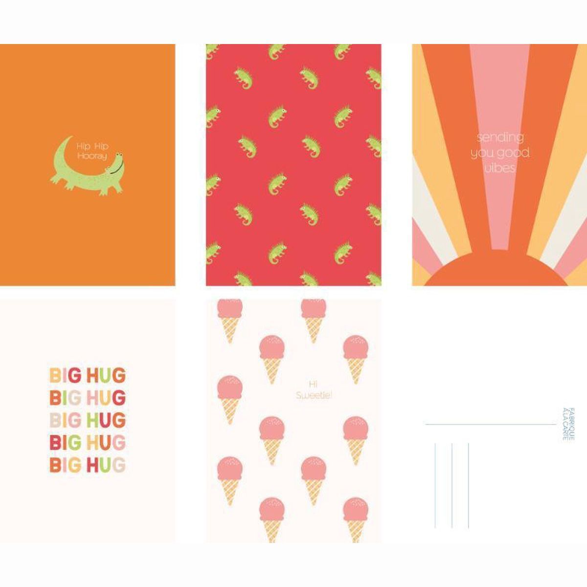 Fabrique a la Carte Wenskaarten set – Happy – 15 stuks (1)