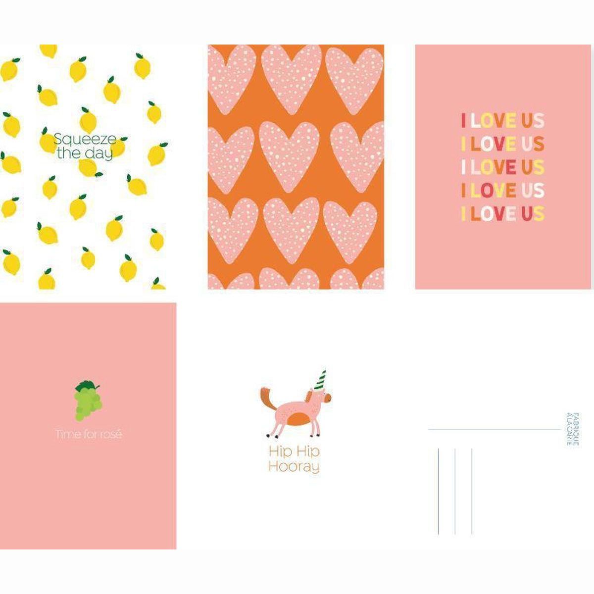 Fabrique a la Carte Wenskaarten set – Love – 15 stuks (1)