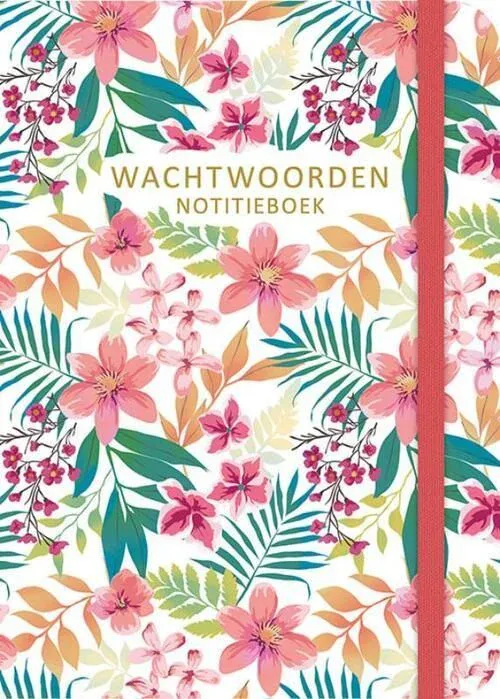 PaperStore Wachtwoorden notitieboekje – Flowers (1)