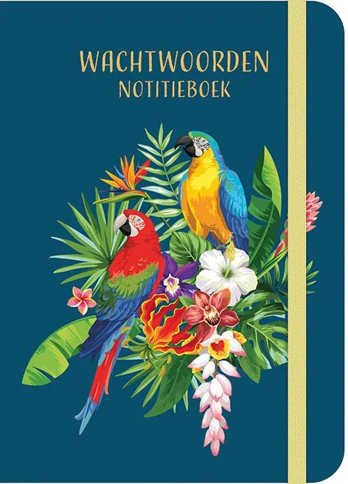 PaperStore Wachtwoorden notitieboekje – Tropical birds (1)