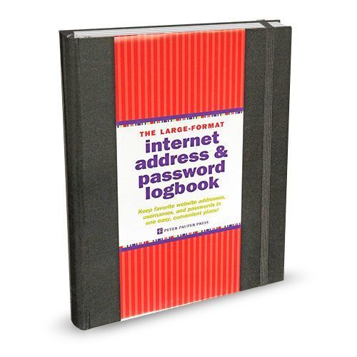 Peter Pauper Internet address & passwordboekje Zwart A5 (1)