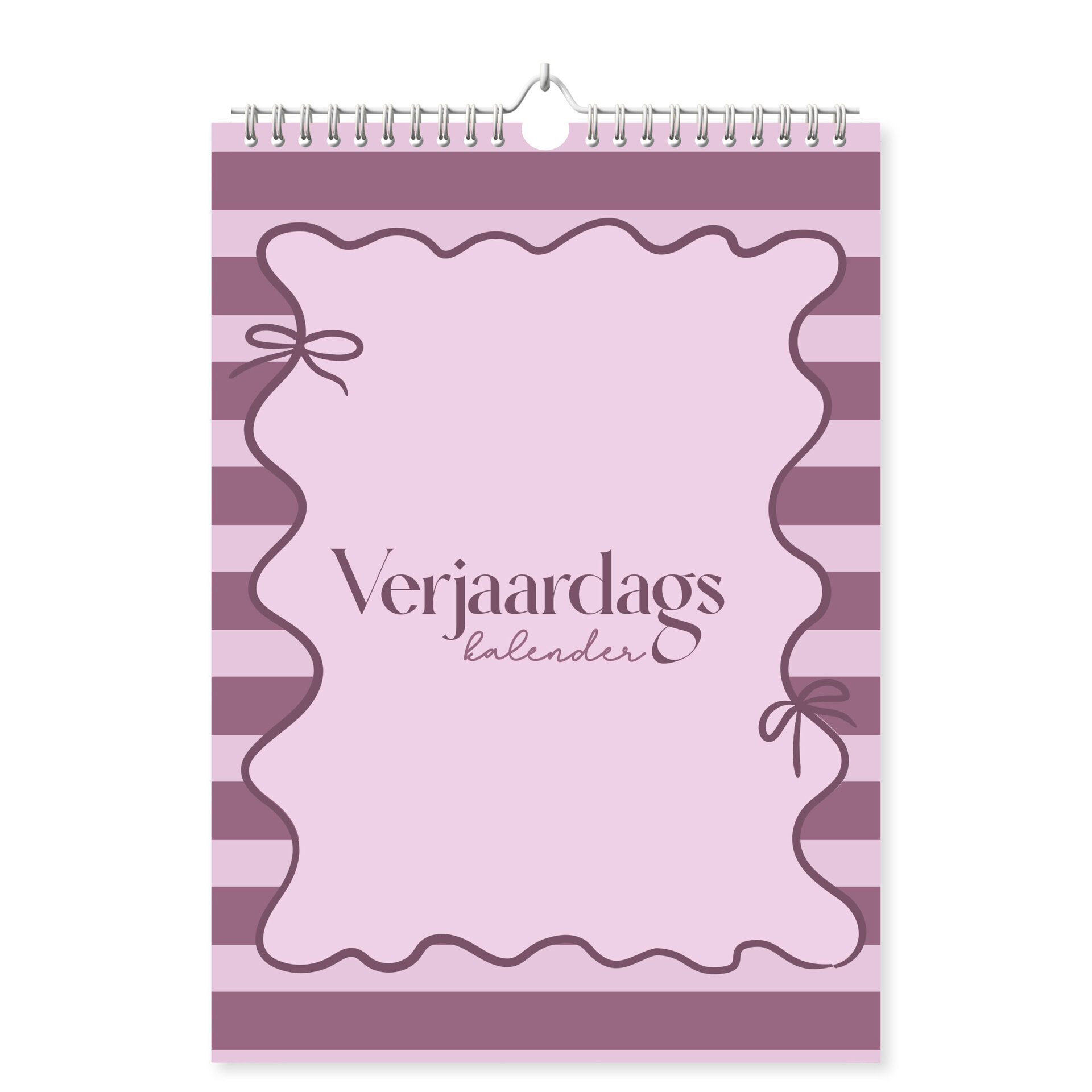 Mockup Verjaardagskalender Gekleurde Patronen