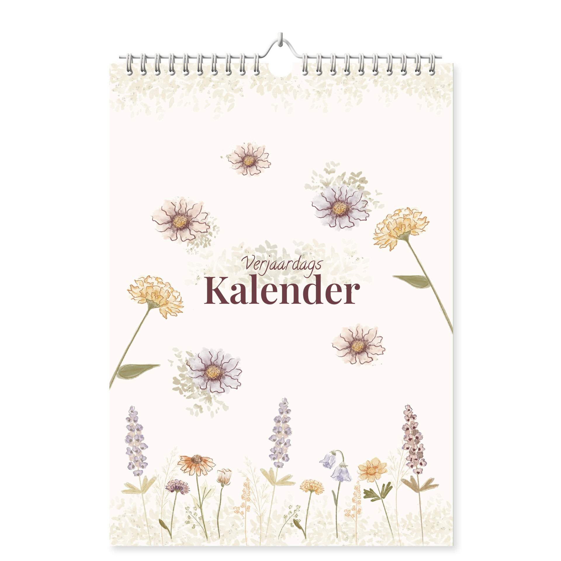 Mockup Verjaardagskalender Wilde Bloemen